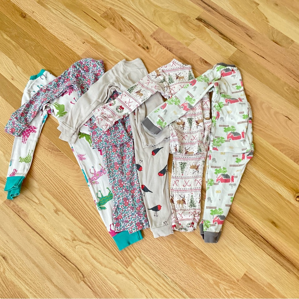 Toddler Pajamas 5 Pair Bundle - Multicolor, 3T